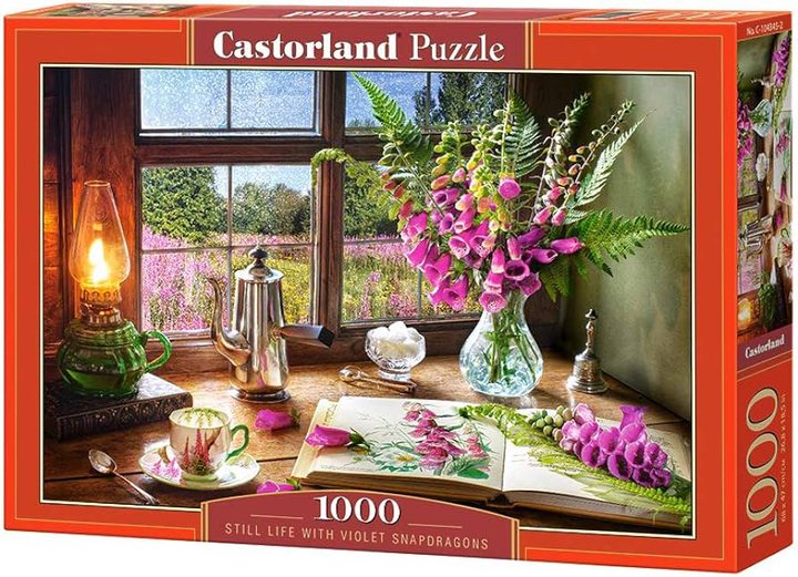 Puzzle Castor Still Life with Violet Snapdragons 1000 elementów (5904438104345) - obraz 1