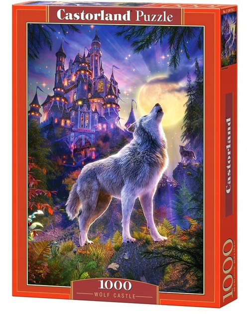 Puzzle Castor Wilk i zamek 1000 elementów (5904438104178) - obraz 1