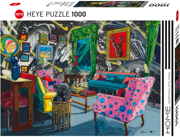 Puzzle Heye Pokój z jeleniem 1000 elementów (4001689299736) - obraz 1