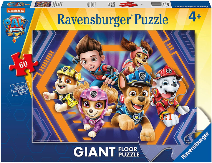 Puzzle Ravensburger Gigant Psi Patrol Movie 60 elementów (4005556030989) - obraz 1