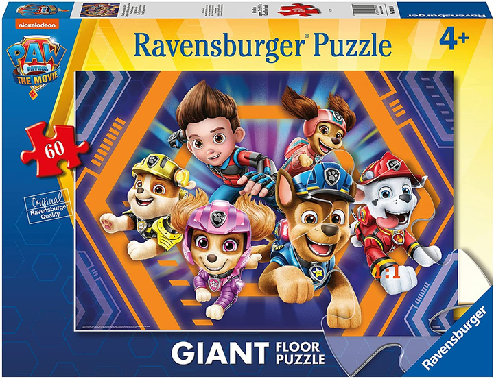 Puzzle Ravensburger Gigant Psi Patrol Movie 60 elementów (4005556030989) - obraz 1