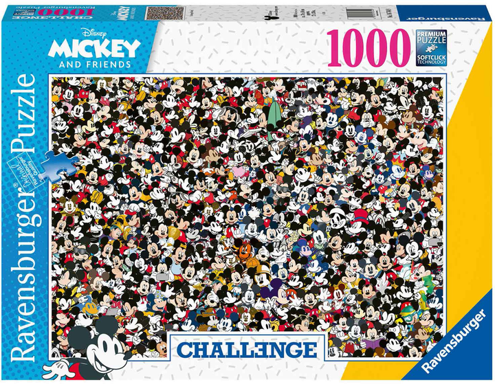 Puzzle Ravensburger Challange Myszka Miki 1000 elementów (4005556167449) - obraz 1
