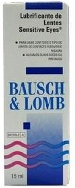 Краплі для очей Bausch & Lomb Sensitive Eyes Lubricant 15 мл (7391899020310) - зображення 1