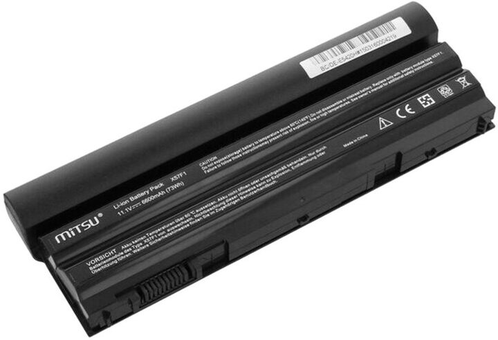Bateria Mitsu do laptopów Dell Latitude E6420 10.8-11.1V 6600 mAh (73 Wh) (BC/DE-E5420H) - obraz 5