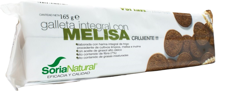 Ciastko Soria Natural Integral Melisa 165 g (8422947060190) - obraz 1