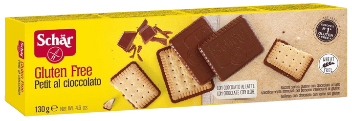 Ciastko Dr. Schar Choco Butterkeks 130 g (8008698004920) - obraz 1