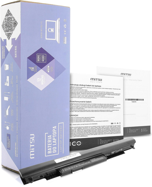 Акумулятор Mitsu для ноутбуків HP 240 G4, 255 G4 14.6V 2200 mAh (33 Wh) (BC/HP-240G4) - зображення 1