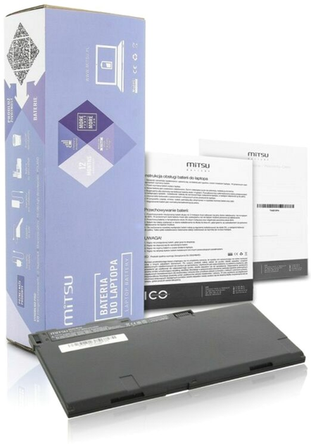 Акумулятор Mitsu для ноутбуків HP EliteBook 740 G1, G2 10.8-11.1V 4500 mAh (50 Wh) (BC/HP-740G1) - зображення 1