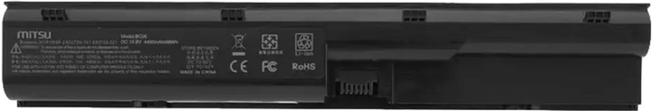 Акумулятор Mitsu для ноутбуків HP ProBook 4330s, 4530s 10.8-11.1V 4400 mAh (48 Wh) (BC/HP-4330S) - зображення 7