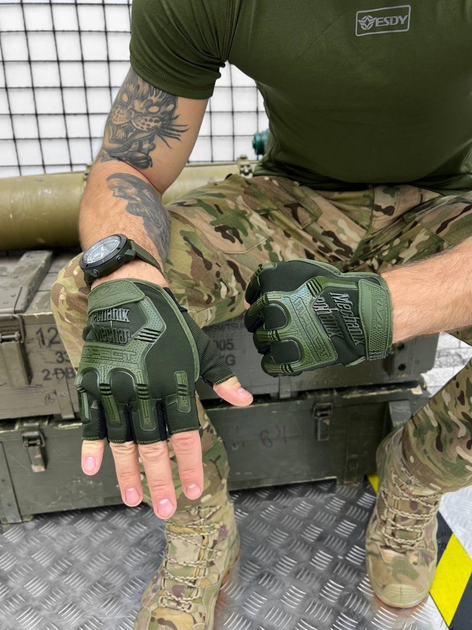 Тактичні рукавички Mechanix Wear M-Pact Olive M - зображення 1