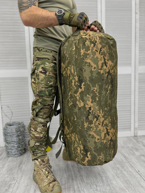 Тактична Сумка-Рюкзак Tactical Bag Backpack піксель 100 л - изображение 2