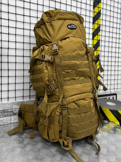 Рюкзак тактичний рамний Tactical Backpack Coyote 100 л - зображення 1