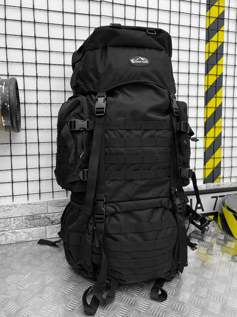 Рюкзак тактичний Tactical Backpack рамний Black 100 л - изображение 1
