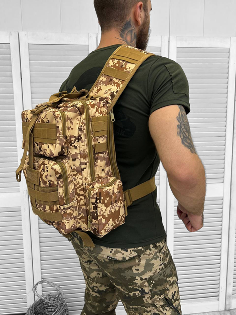Тактичний однолямковий рюкзак Tactical Backpack 15 л - изображение 1