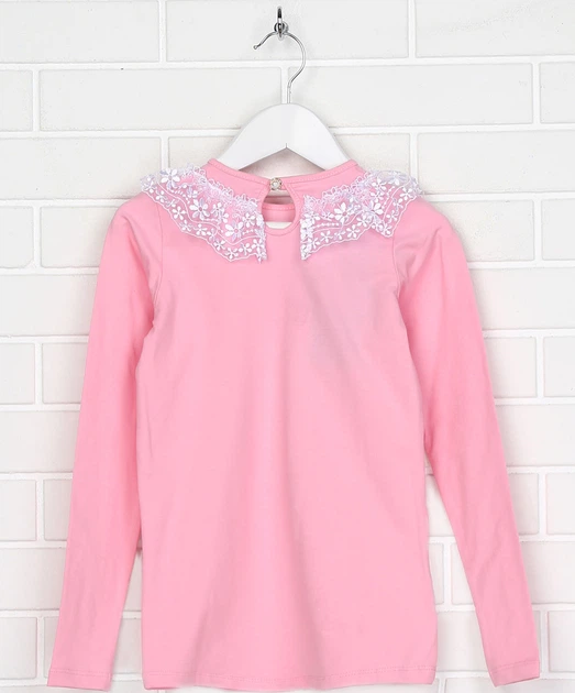 Розовая блузка для девочек размер 134см - Фото 2 Розовая блузка для девочек размер 134см - изображение 2