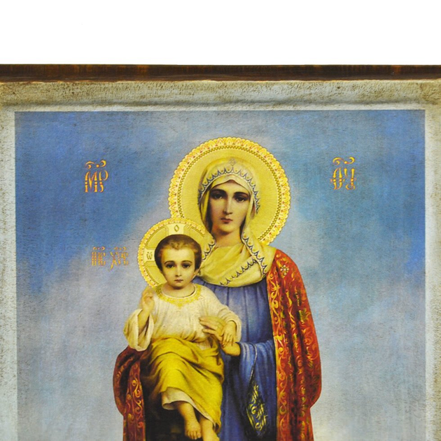 Икона "Образ Пресвятой Богородицы Благодатное Небо" на дереве 30х20 см - Фото 5 Икона "Образ Пресвятой Богородицы Благодатное Небо" на дереве 30х20 см - изображение 5