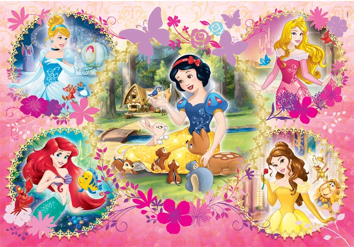 Puzzle Clementoni Księżniczki 2 w 1 2 x 60 elementów 7133 (8005125071333) - Zdjęcie 2 Puzzle Clementoni Księżniczki 2 w 1 2 x 60 elementów 7133 (8005125071333) - obraz 2