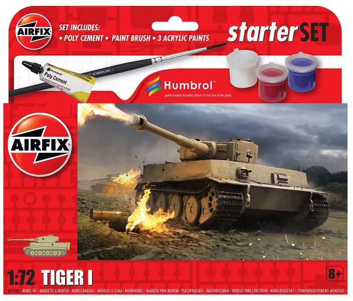 Plastikowy model do składania Airfix czołg Small Set Tiger (5055286671685) - obraz 1