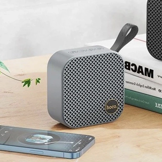 Беспроводная колонка Hoco HCZ2 портативная акустическая система с Bluetooth блютуз, Серая - Фото 5 Беспроводная колонка Hoco HCZ2 портативная акустическая система с Bluetooth блютуз, Серая - изображение 5