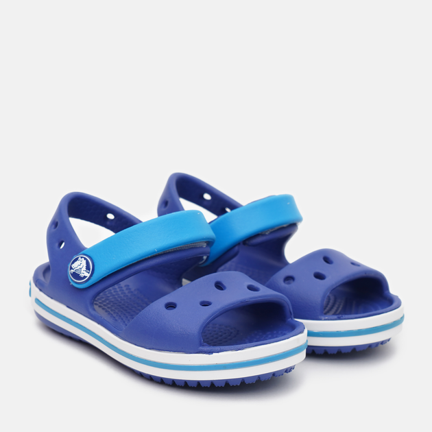 Дитячі сандалії для хлопчика Crocs Kids Crocband 12856-4BX-C11 28-29 17.4 см Сині (191448115507) - зображення 3