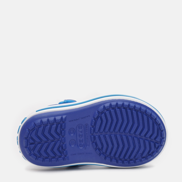 Дитячі сандалії для хлопчика Crocs Kids Crocband 12856-4BX-C11 28-29 17.4 см Сині (191448115507) - зображення 5