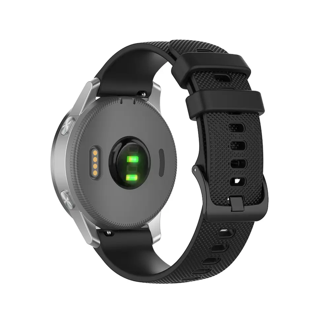 Ремешок силикон (текстурный) для Garmin Venu 3 | Venu 2 черный - изображение 3