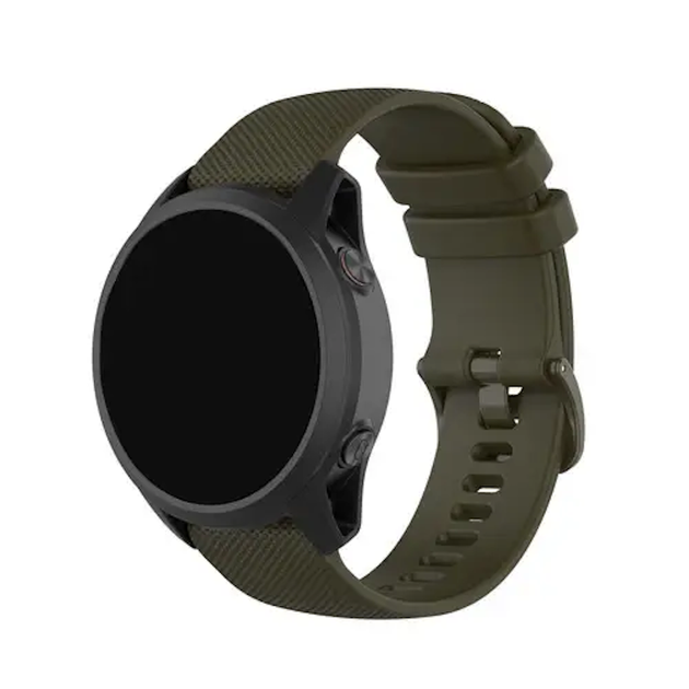 Ремешок силикон (текстурный) для Garmin Venu 3 | Venu 2 зеленый - изображение 4