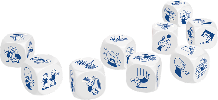 Настільна гра Rebel Story Cubes: Акції (3558380077152) - зображення 4