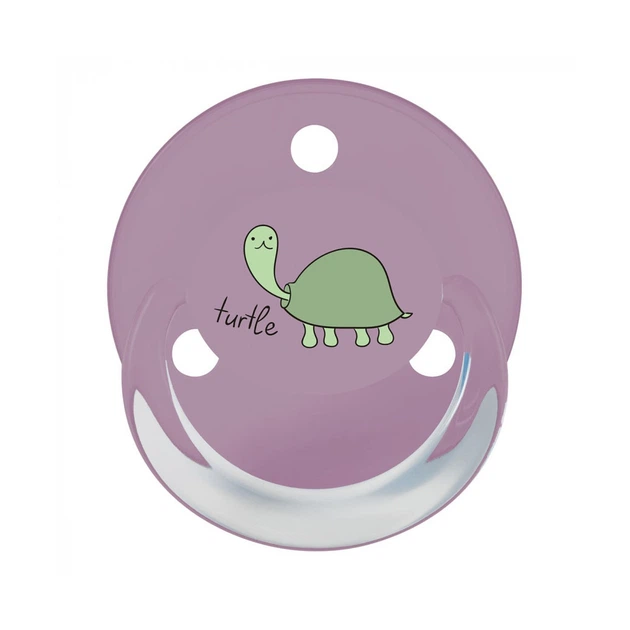 Пустышка Baby-Nova Turtle&Panda Uni 0-24 мес. розовая/сиреневая, 2 шт. (3962097) - изображение 3