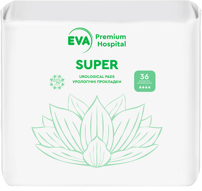 Урологические прокладки для женщин Eva Premium Hospital Super 36 шт ...