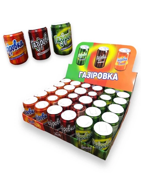 Фруктовое драже, сахарное драже в баночках Газировка 30шт*10г - изображение 2