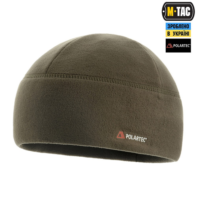 Шапка M-Tac WATCH CAP ФЛІС LIGHT POLARTEC Dark Olive Розмір L - зображення 1