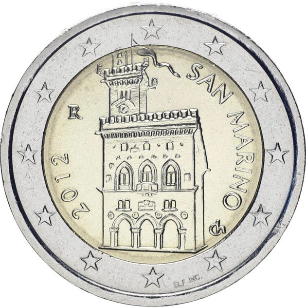 Монета Сан-Марино 2 евро 2012 UNC - Фото 1 Монета Сан-Марино 2 евро 2012 UNC - изображение 1