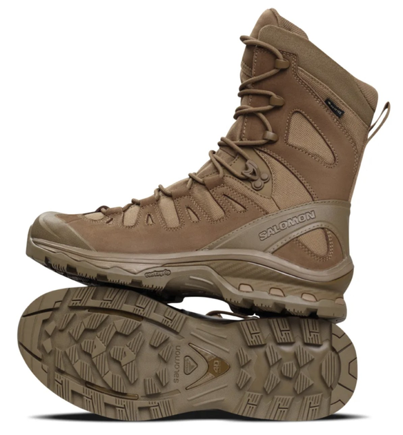 Чоловічі Зимові черевики Берці Salomon Quest 4D Forces High GTX , колір койот, розмір 43 1/3, 28 см Польові, тактичні - изображение 2