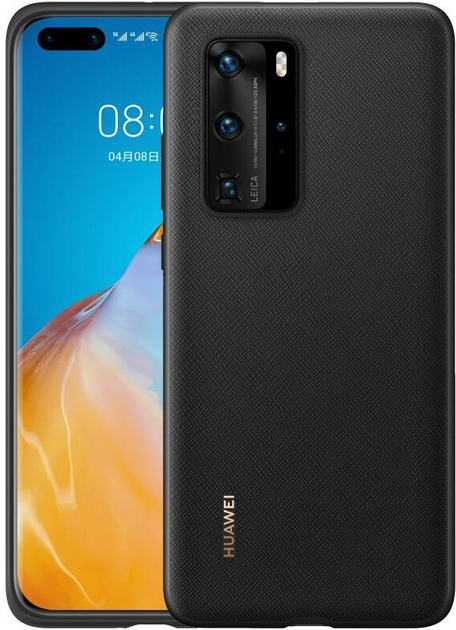 Etui Huawei PU Case do P40 Pro Black (6901443366064) - obraz 1