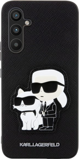 Etui Karl Lagerfeld Saffiano Karl&Choupette do Samsung Galaxy A34 5G Black (3666339129385) - obraz 2