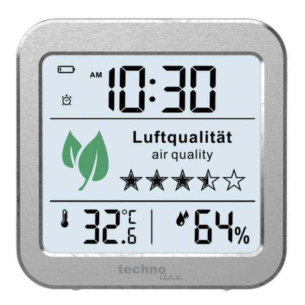 Метеостанція с подсветкой дисплея Technoline WL1020 Silver (WL1020) - изображение 1