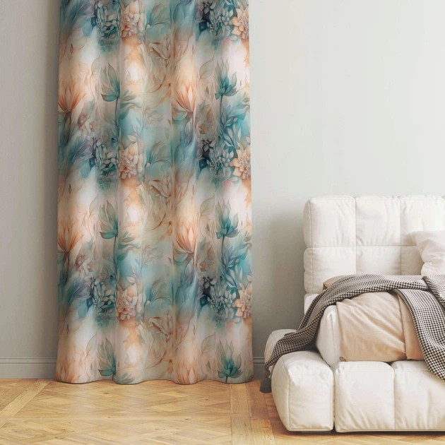 Готова напівзатемнювальна штора Soovi Home 140 х 250 см на тасьмі Flowers (14554946571) - Фото 4 Готова напівзатемнювальна штора Soovi Home 140 х 250 см на тасьмі Flowers (14554946571) - изображение 4