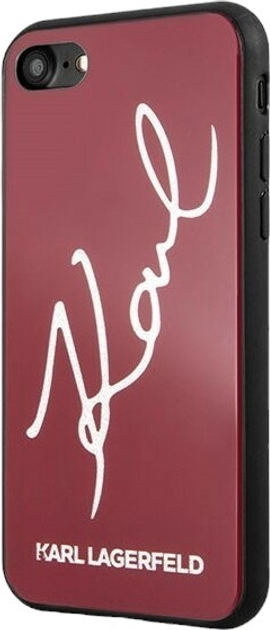 Etui Karl Lagerfeld Signature Glitter do Apple iPhone 7/8 Red (3700740445075) - obraz 2
