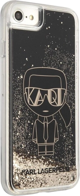 Etui Karl Lagerfeld Liquid Glitter Gatsby do Apple iPhone 7/8/SE 2020/SE 2022 Black (3666339050054) - obraz 2