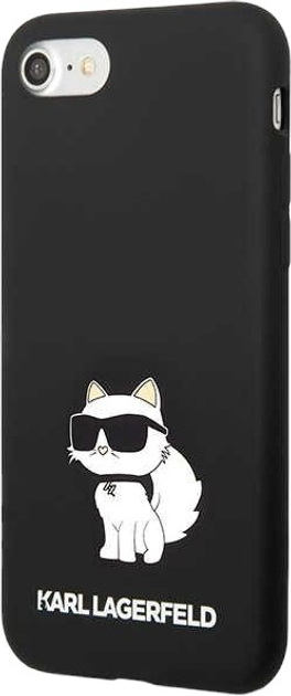 Панель Karl Lagerfeld Silicone Choupette do Apple iPhone 7/8/SE 2020/SE 2022 Black (3666339118884) - зображення 1