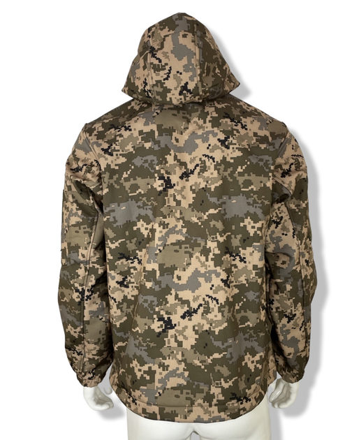 Куртка тактическая SoftShell зимняя пиксель размер L - изображение 2