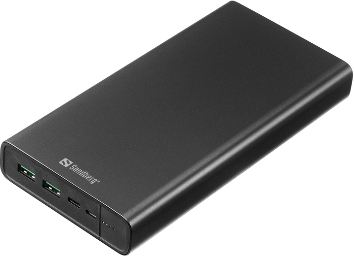 Powerbank Sandberg 38400 mAh 100W Black (5705730420634) - obraz 1