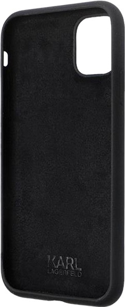 Etui Karl Lagerfeld Silicone C Metal Pin do Apple iPhone Xr/11 Black (3666339166274) - obraz 3