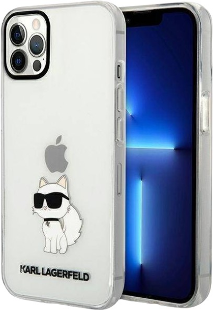 Панель Karl Lagerfeld Ikonik Choupette do Apple iPhone 12/12 Pro Transparent (3666339119089) - зображення 1