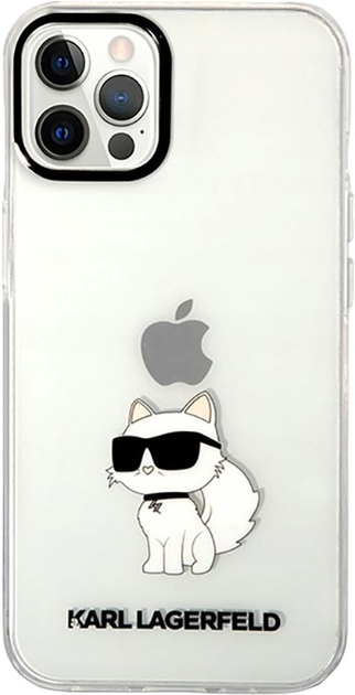 Etui Karl Lagerfeld Ikonik Choupette do Apple iPhone 12/12 Pro Transparent (3666339119089) - obraz 2