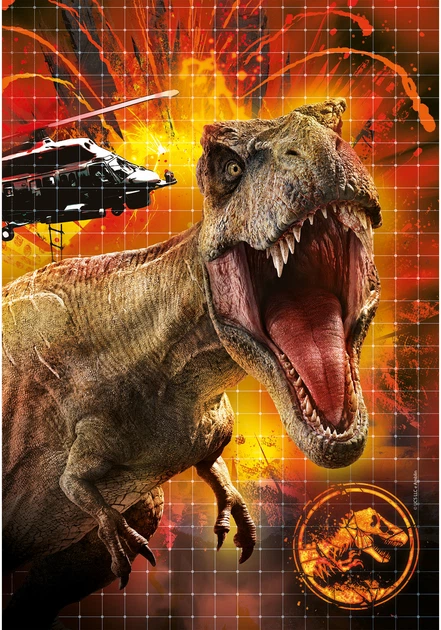 Puzzle 3 w 1 Clementoni Jurassic World 3 po 48 elementów (8005125252503) - obraz 2