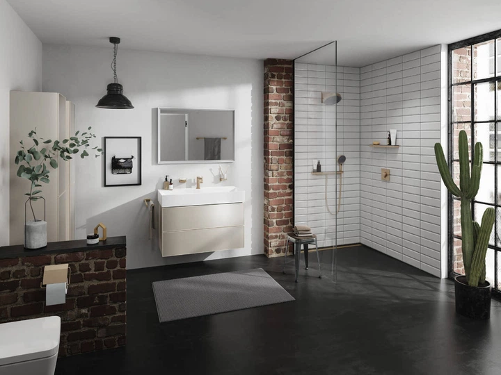 Полиця для душу Hansgrohe Rainfinity Shelf 500 (колір - шліфована бронза) 26844140 - зображення 4