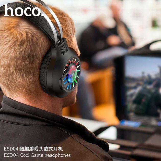 Наушники HOCO Cool Game LED ESD04 Hi-Res - Фото 5 Наушники HOCO Cool Game LED ESD04 Hi-Res - изображение 5