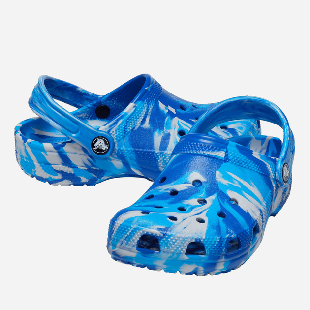 Crocsy chłopięce Crocs Classic Marbled Clog TCR206838 27-28 Niebieski/Wielokolorowy (196265315420) - obraz 2